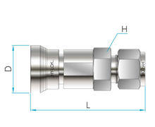 Q Series Hy-Lok Tube Body Connector Fittings