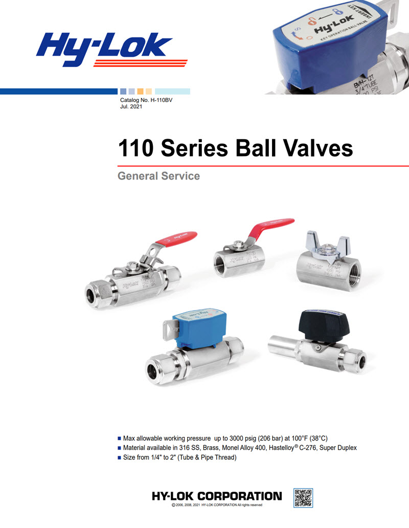 110 Series: Ball Valves