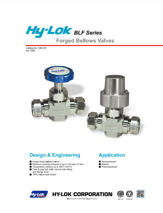 BLF Series Forged Bellows Valves