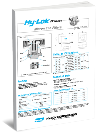 FI Series: Micron Tee Filters